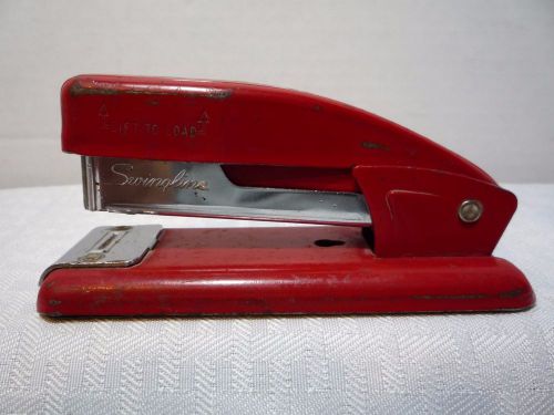 Vintage Swingline 99 Red Small Stapler Mid Century  *** FREE FAST SHIPPING***