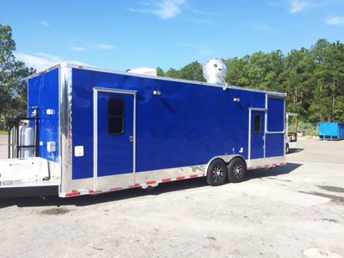 8.5x26 bbq porch trailer; 7,000 lbs axles, refrigeration, cooking equipment for sale