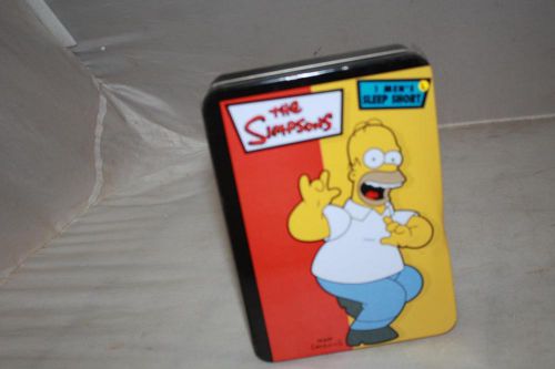 The simpsons homer boxer shorts underwear size large new with tin navy blue for sale