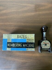 Vintage Bates Numbering Machine, Consecutive, Repeat, Duplicate