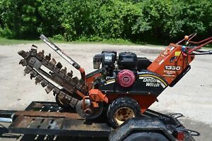 Ditch Witch 1330 1330h WALK BEHIND TRENCHER  4&#034;X 36&#034; WITH TRAILER 13 HP HONDA