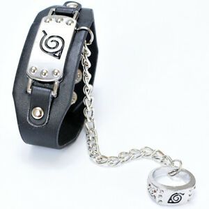 WHOLESALE! Anime Accessories Ring Naruto Attack Giant Leather Bracelet 200 pcs