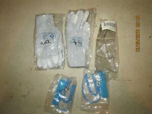 new 2 pair of antistatic gloves ground straps+safety glasses