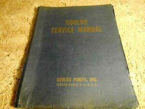Gould&#039;s Service Manual Installation-Operation Close-Cupld Balance Flow 3680