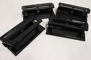 Lot of (4) UIC Heavy Duty Adjustable 3- Hole Punch + Free Shipping!!!