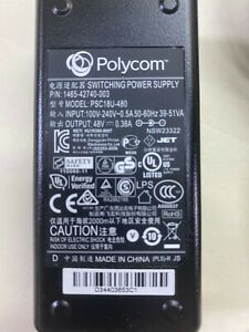 Genuine Polycom 1465-42740-003 Switching Power Supply with Power Cord