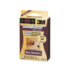 3M 70005118313 Sanding Sponge,Med,3-3/4x2-5/8x1 In,PK12