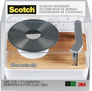 Scotch Magic Tape Dispenser, Record Player C45-RECORD