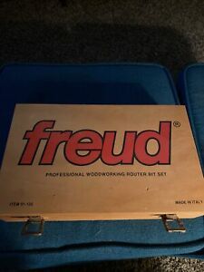 Complete! FREUD &#039;WOODWORKING ROUTER BIT SET&#039; #91-100 w/ 13 Specialty Bits + BOX!