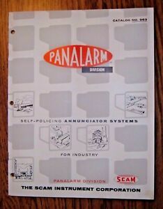 VTG The Scam Instrument Co CATALOG 1963 PANALARM Self Policing Annunciator Sys.