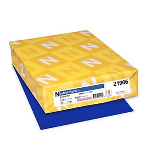Neenah Paper Astrobrights Premium Color Paper, 24 lb, 8.5 x 11 Inches, 500 Blue