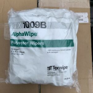 TX1009B TEXWIPE AlphaWipe 9&#034; x 9&#034; Polyester Cleanroom Wiper - BULK PACKED 150