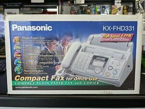 New Panasonic KX-FHD331 Plain Compact Paper Fax Copier High Speed callerID Phone
