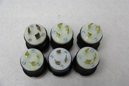 Lot of 8 Hubbell HBL2321 30A 250V Insulgrip Power Entry Twist-Lock Plugs