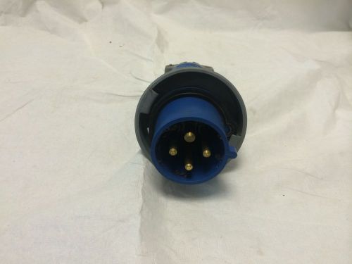 Hubbell HBL430P9W Wiring Device-Kellems Plug, 3 Pole, 4 Wire, Blue