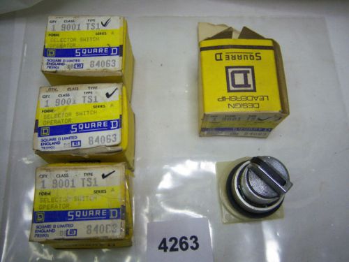 (4263) Lot of 4 Square D Selector Switch 9001-TS1 2 Position