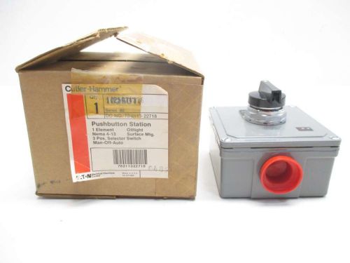 NEW CUTLER HAMMER 10250T4316 3 POSITION MANUAL OFF AUTO SELECTOR SWITCH D481219