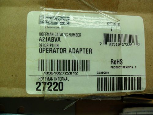 Hoffman Steel Operator Adapter A-21ABVA     New 27220 FREE SHIP A21ABVA
