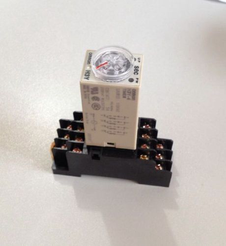 H3Y-4 110VAC 2~60S 14 Pins 5A Power On Time Delay Relay Solid-State Timer w Base