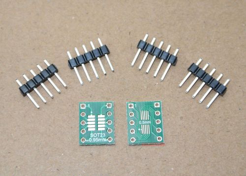 20pcs sot23 msop10 umax10  to dip10 double side adapter converter pcb board for sale