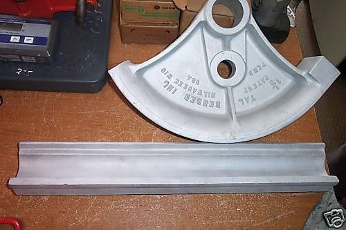 Tal bender inc 1 1/2&#034; bending shoe with following bar for sale