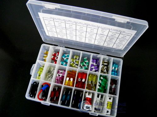 24value 150pcs micro mini japan mini middle maxi car fuse fuse holder box kit 11 for sale