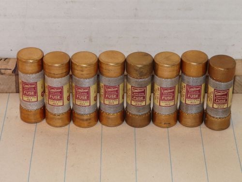 Lot of 8 bussman limitron class j, jks6 current limiting fuses tested inv8438 for sale