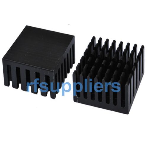 10 x Aluminum Black Heat Sink High Quality For Chip 0.98&#039;&#039;x0.98&#039;&#039;x0.39&#039;&#039; New