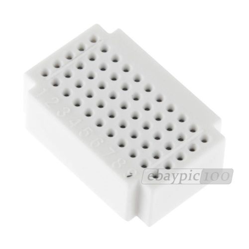 10pcs Mini Solderless PCB Breadboard Prototype Test Develop 55 Points White