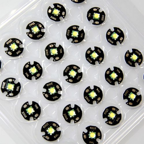 Cree xml xm-l t6 10w cool white led light emitter chip black pcb with 16mm base for sale