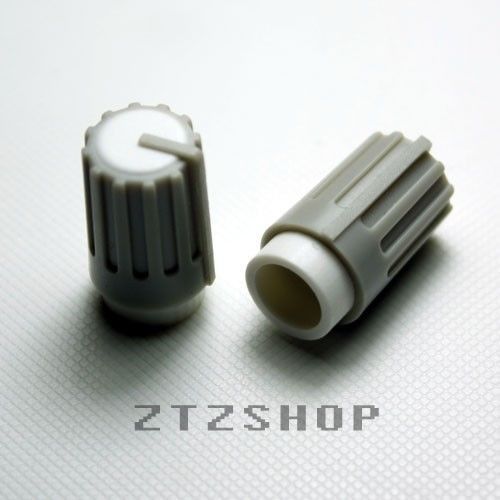 2 x Knob Grey with White Mark for Potentiometer Pot - ZTZSHOP- Free Shipping