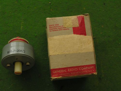 General Radio Pot Model 973-P  20K ohms NOS
