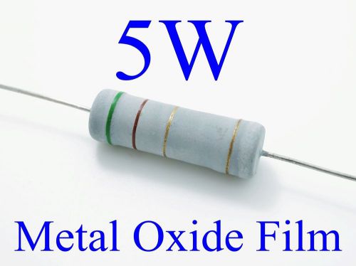 82k? 82k ohm 5w 5 watts metal oxide film resistors, 5%, x5 pcs for sale