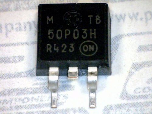 10-PCS FET/MOSFET P-CHANNEL 30V 50A ON SEMI MTB50P03HDLT4 50P03HDLT4