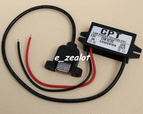 With Install Hole DC-DC Converter 12V-5V Step Down Power Module USB Output