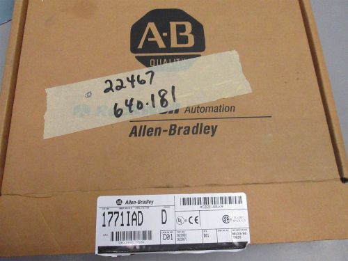 New Allen Bradley 1771-IAD/D AC/DC Input Module New Old Stock Box