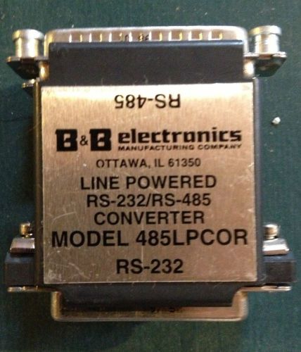 B &amp; b electronics rs 232 to rs 485 converter 485lpcor for sale