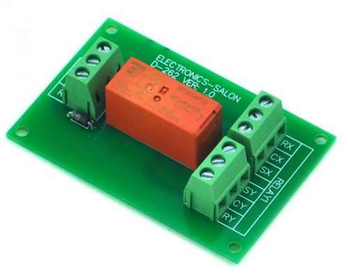 Passive Bistable/Latching DPDT 8 Amp Power Relay Module, 12V Version, RT424F12