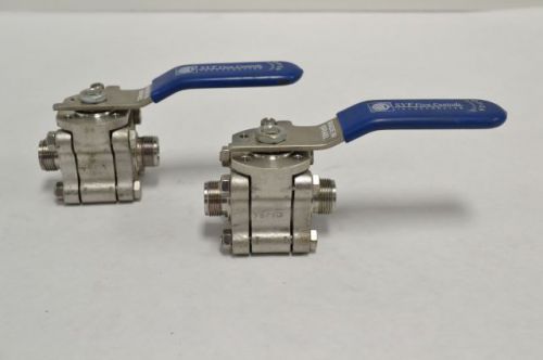 Lot2 svf flow l76666-rt ball valve 7561 1500f.c.i n9c2004 cf8m stainless b213784 for sale