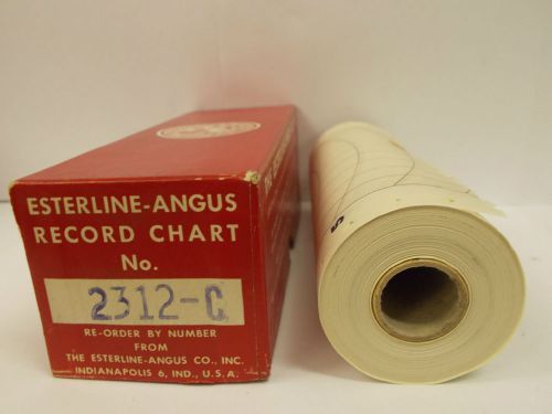 Lot of 2-esterline-angus record chart paper no. 2312-c for sale