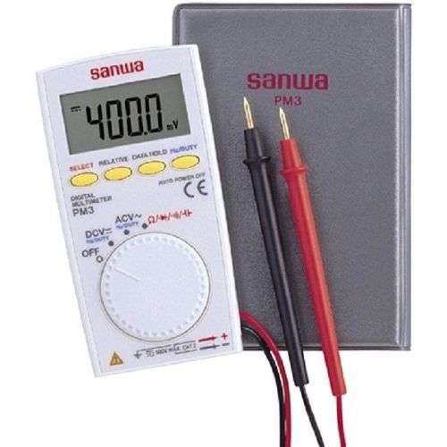 Sanwa digital multi-meter pocket type  pm3 (a super-thin shape ) from japan for sale