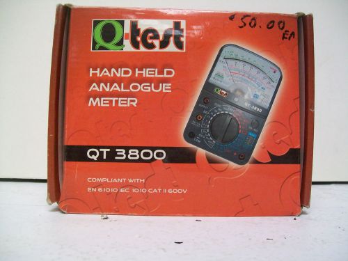 Q-Test QT 3800 Hand Held Analogue Meter New in Box