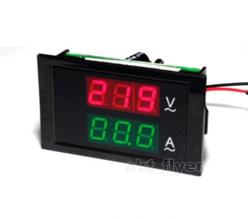 Digital AC 80~300V 100A Ammeter Voltmeter LED Panel Meter Transformer 110V 220V