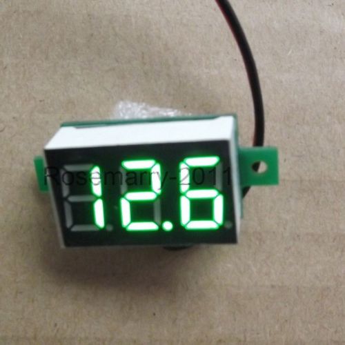 Mini 0.36&#034; led dc 2.7-30v green volt voltage meter voltmeter self-powered for sale