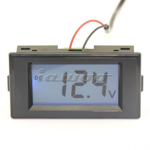 DC 7.5-30V LCD Blue Digital Voltmeter Panel Meter DC Voltage Monitor Meter