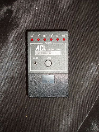 Acl model 375 resistivity / sensitivity meter gnd input + leather carrying case for sale