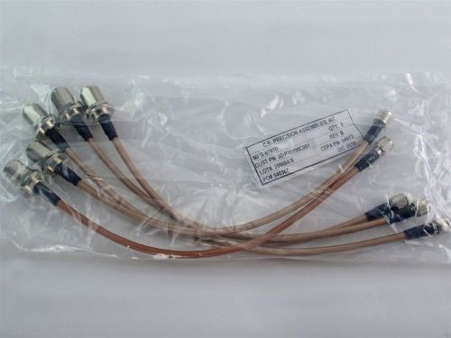 (5) cable assys connex n b/h mount (fm) gold socket 13&#034; o.l to mini-uhf (m) plug for sale