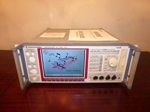 Rohde &amp; Schwarz UPL16 DC to 110 kHz Audio Analyzer w/ Options B4,B5,B6,B8,B10,U8