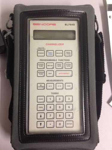 Sencore sl754d channelizer signal level meter with case and charger, 4 cable tv for sale