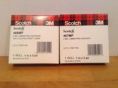 Scotch 3M 468MP and 467MP Laminating Adhesive Tape